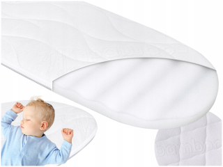 Matrac pre Kinderkraft NEA Manufaktura Stredne tvrdé matrace 74,5 x 32 x 3,5 cm biela